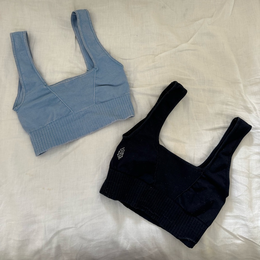 Free People Good Karma Square-Neck Bra (Set of 2)